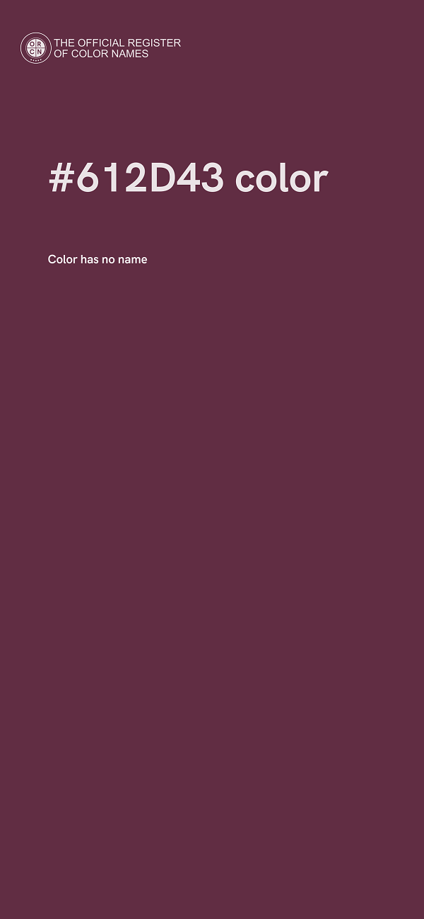 #612D43 color image