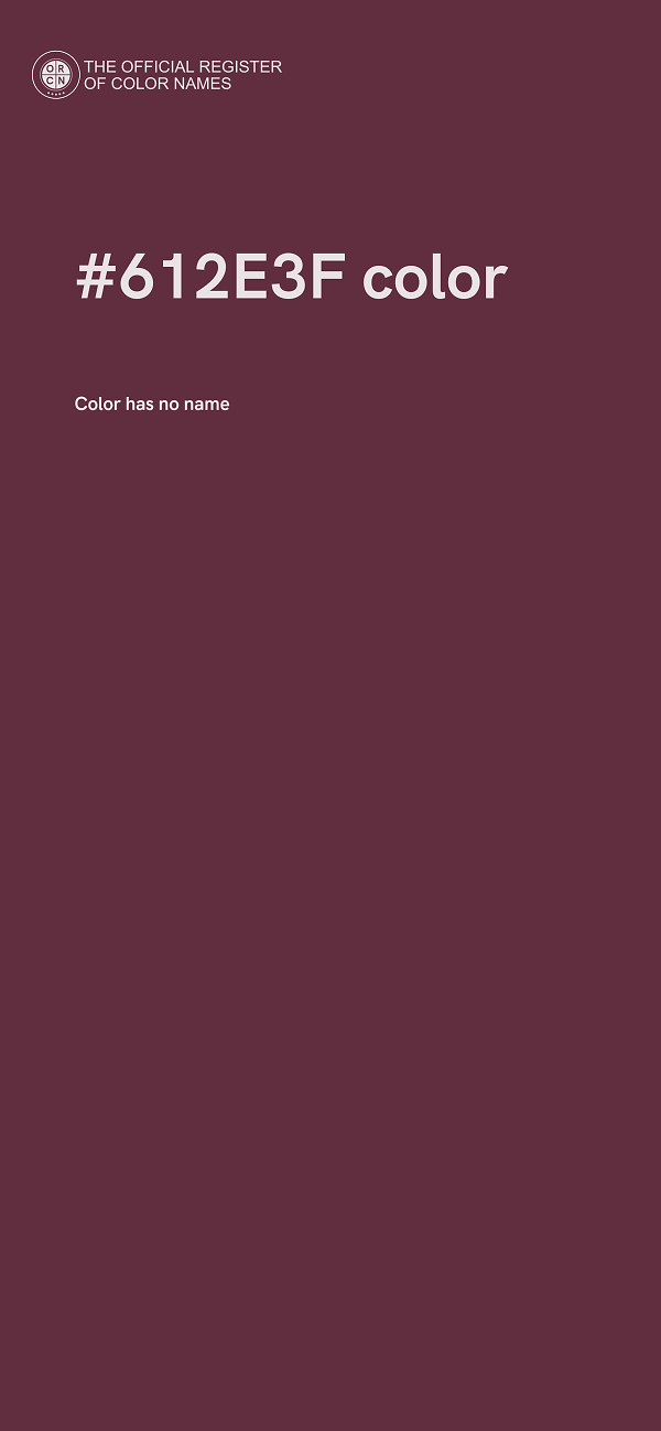 #612E3F color image