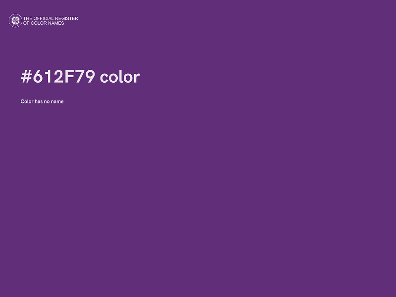 #612F79 color image