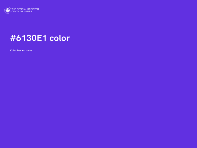 #6130E1 color image