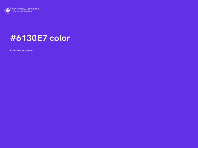 #6130E7 color image