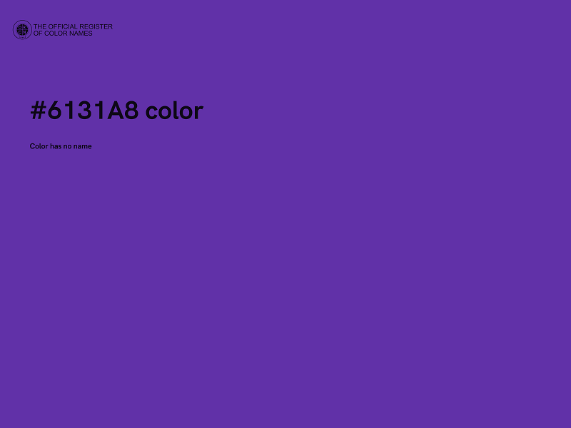 #6131A8 color image