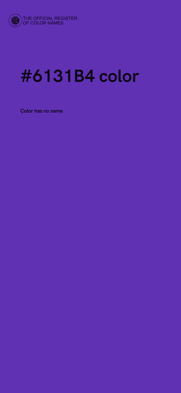 #6131B4 color image
