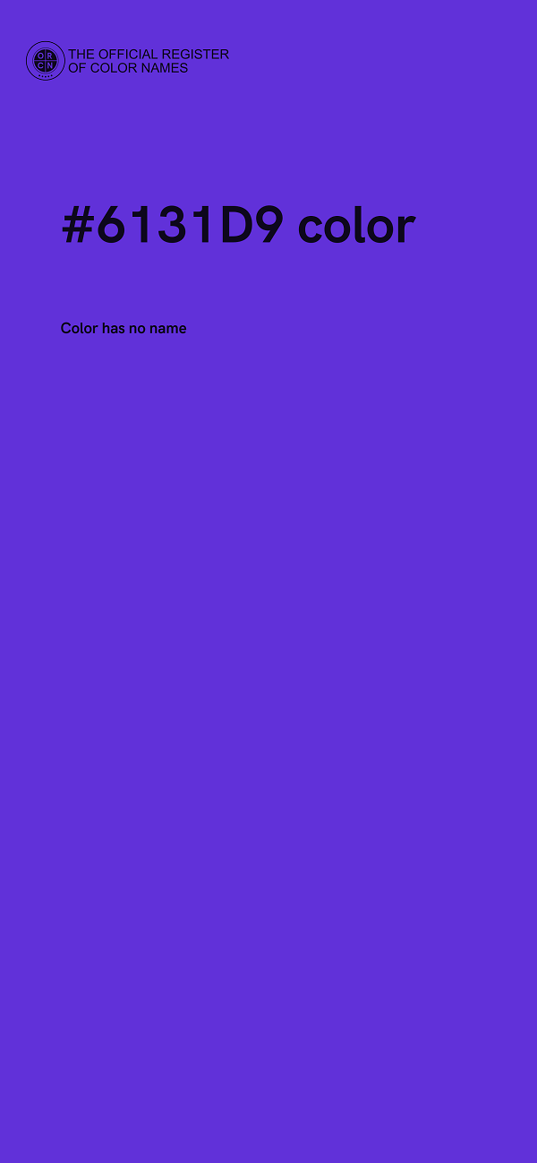 #6131D9 color image