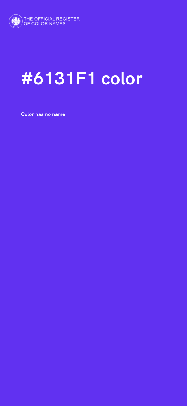 #6131F1 color image