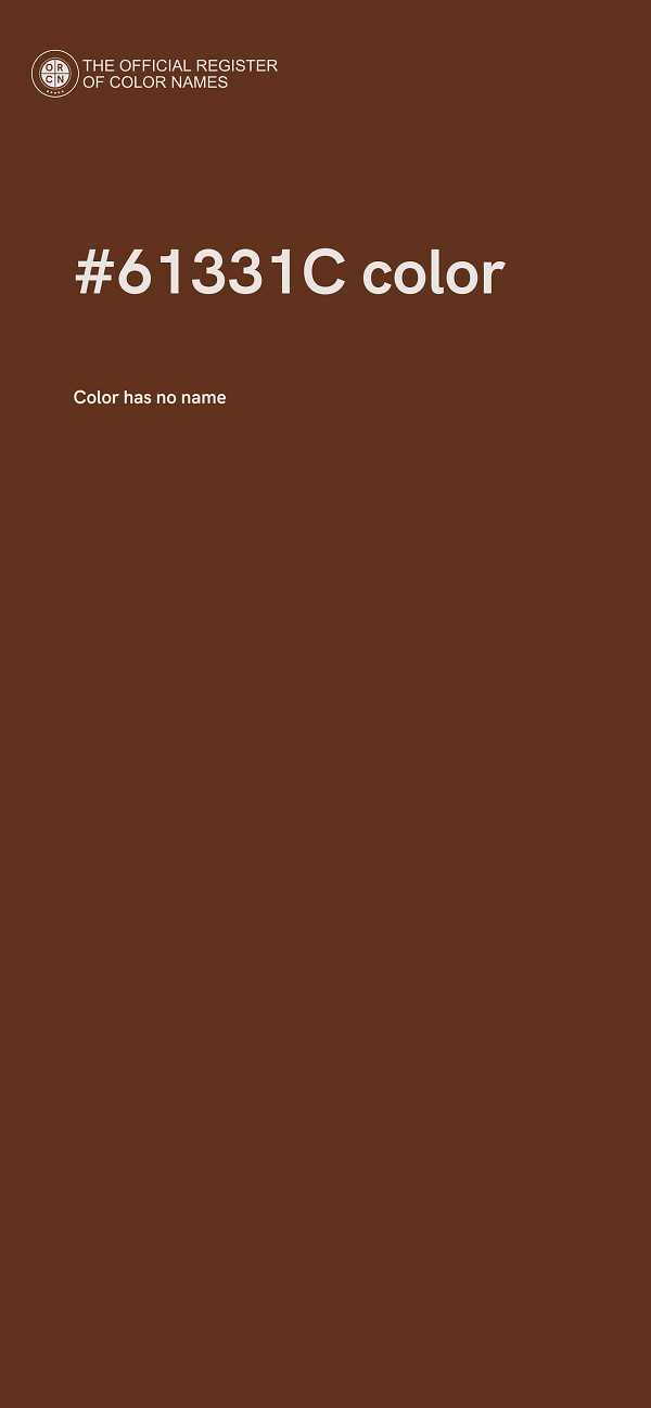 #61331C color image