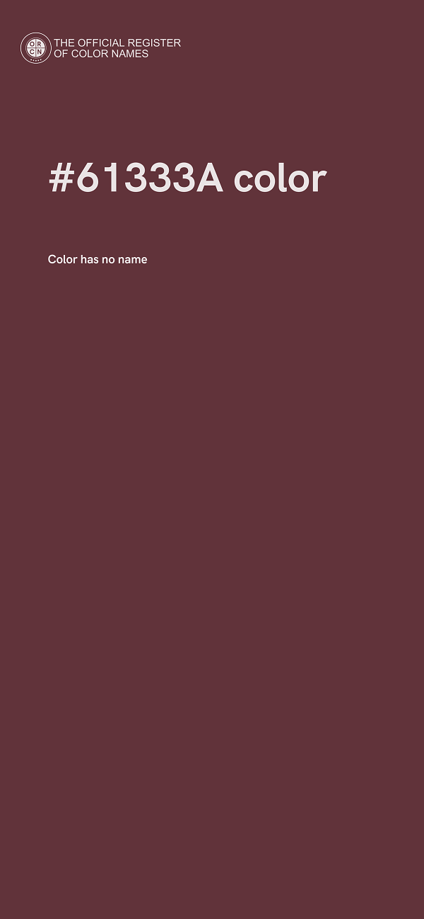 #61333A color image