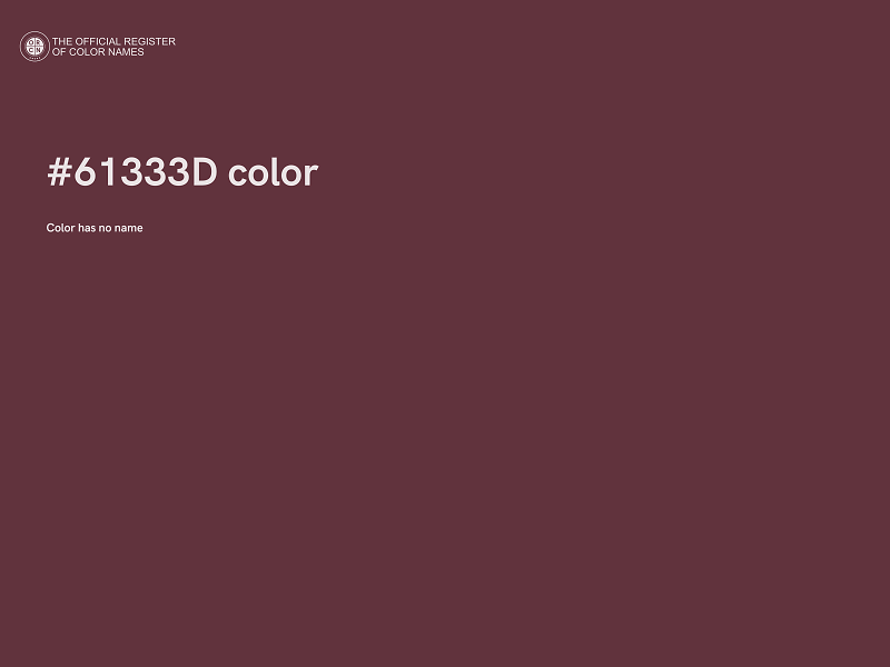 #61333D color image