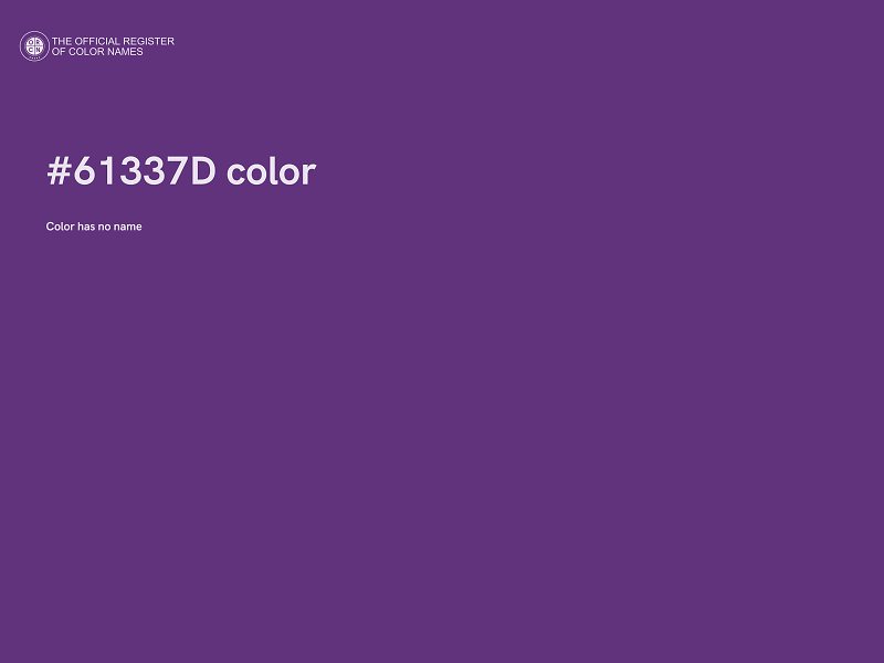 #61337D color image