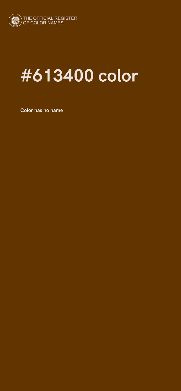 #613400 color image