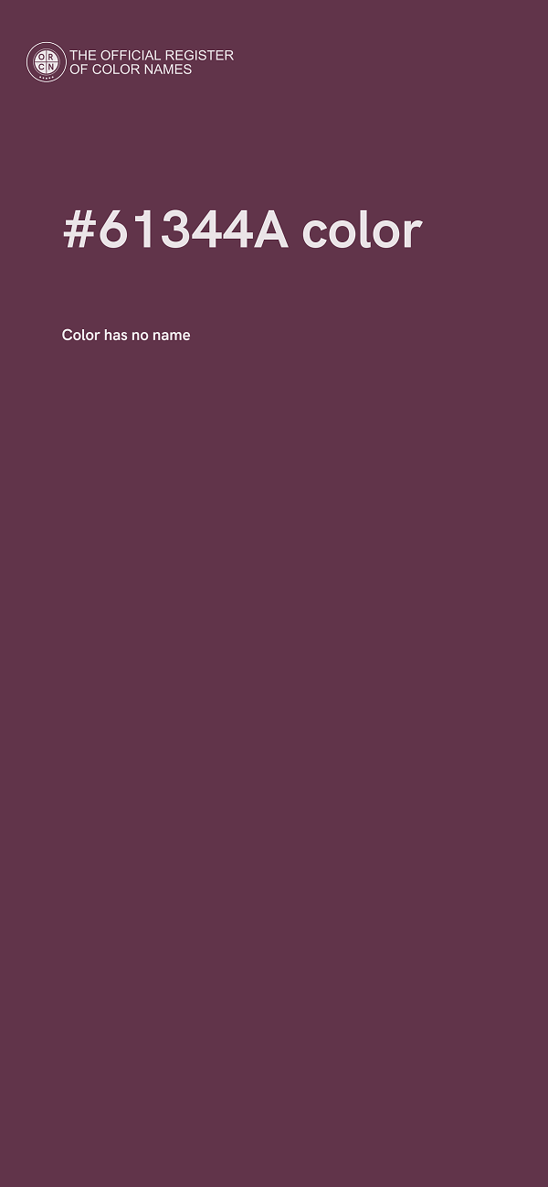 #61344A color image