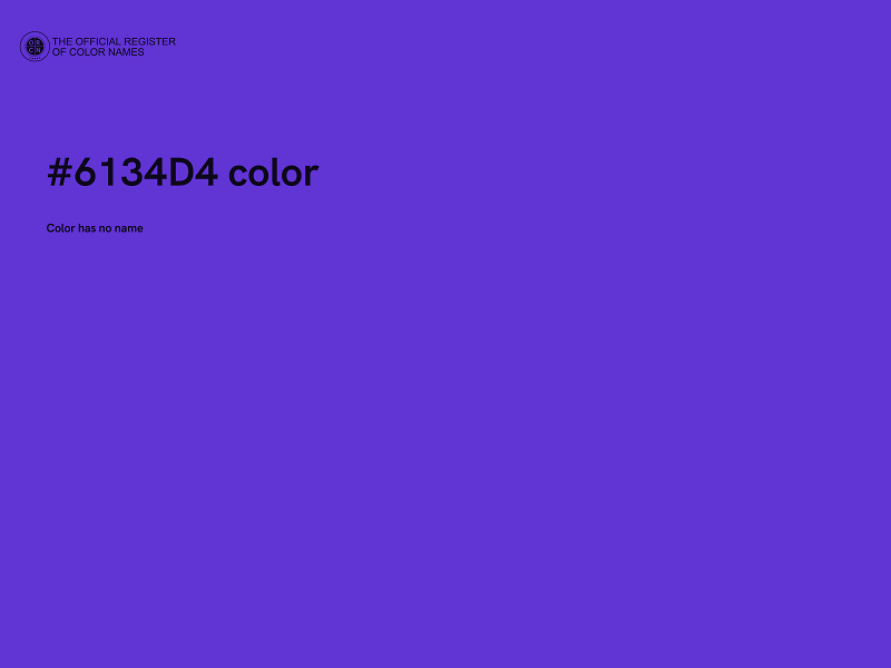 #6134D4 color image