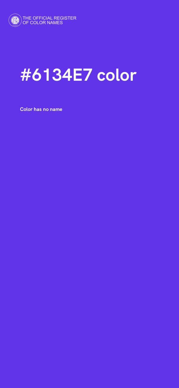 #6134E7 color image
