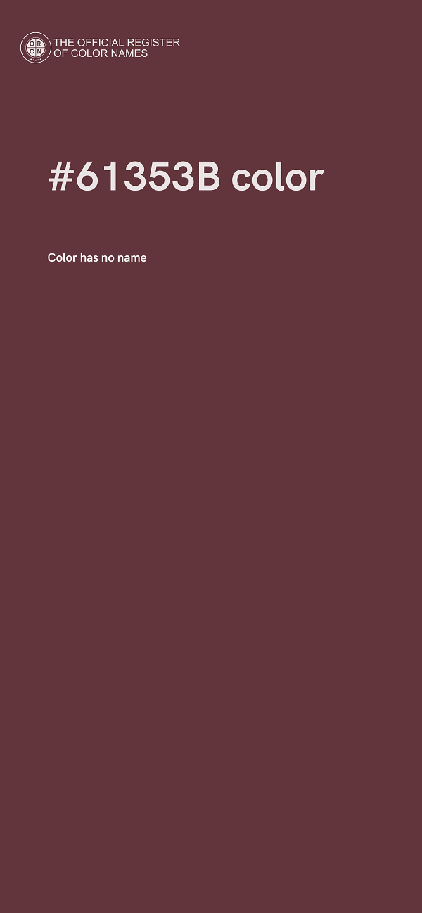 #61353B color image