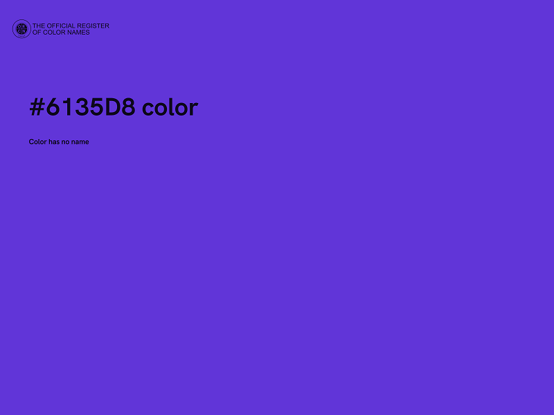 #6135D8 color image