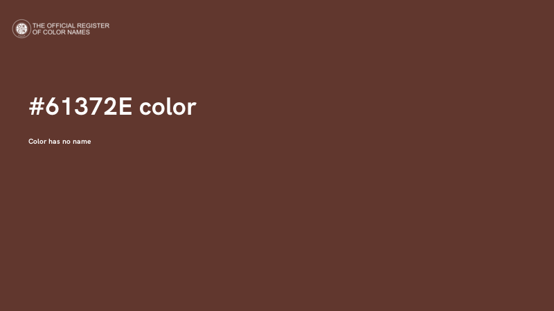 #61372E color image