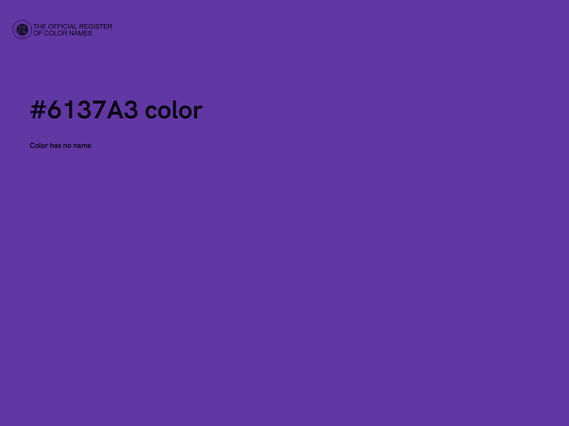 #6137A3 color image