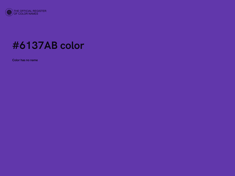 #6137AB color image