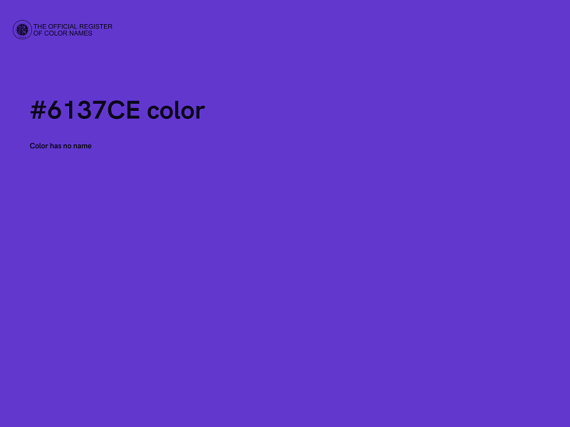 #6137CE color image