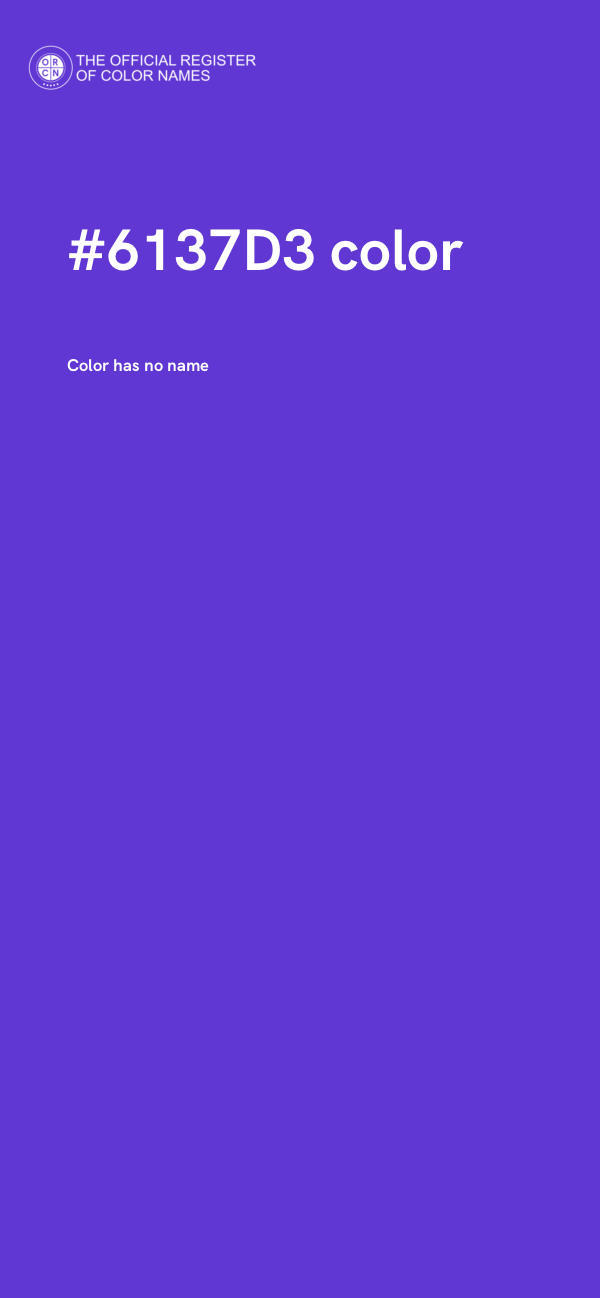 #6137D3 color image