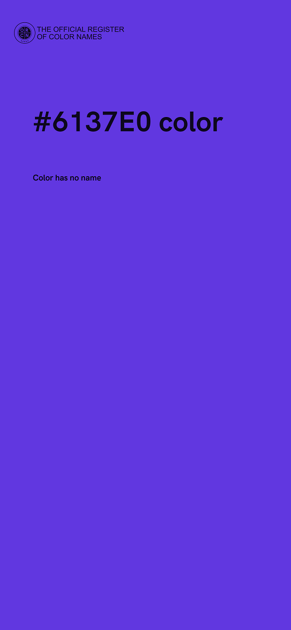 #6137E0 color image