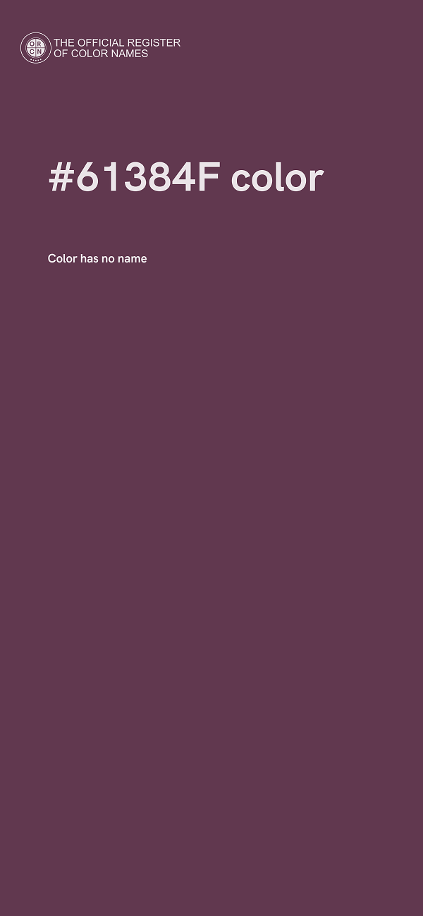 #61384F color image