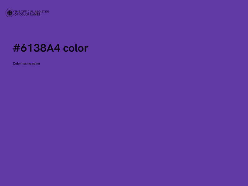 #6138A4 color image