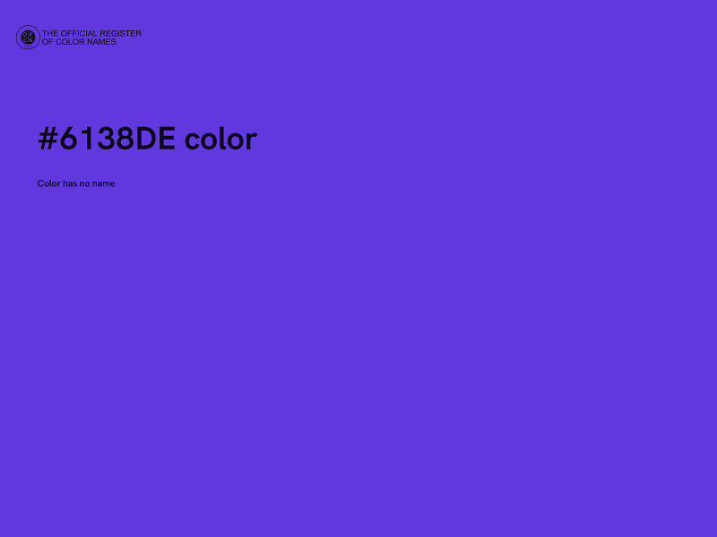 #6138DE color image