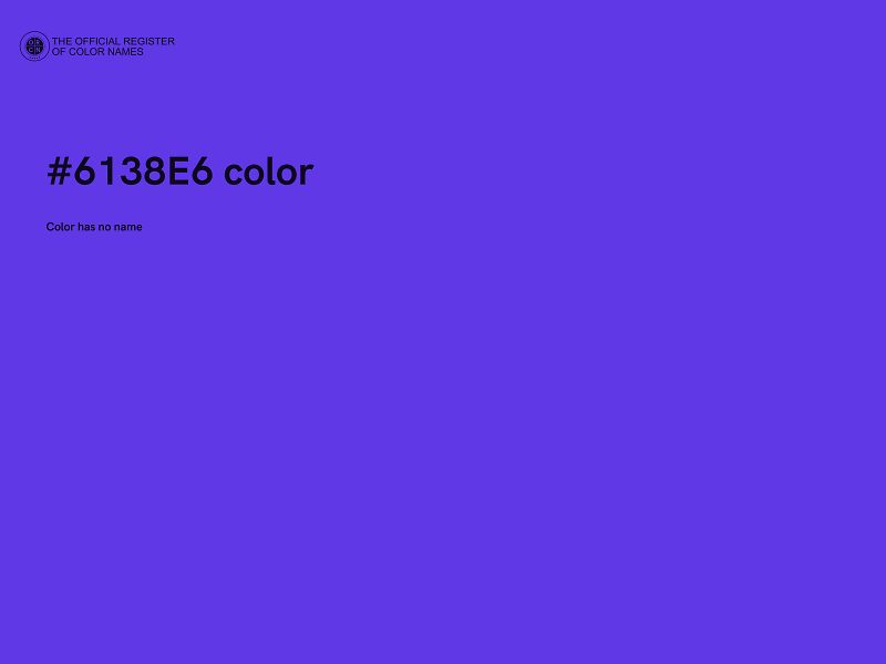 #6138E6 color image