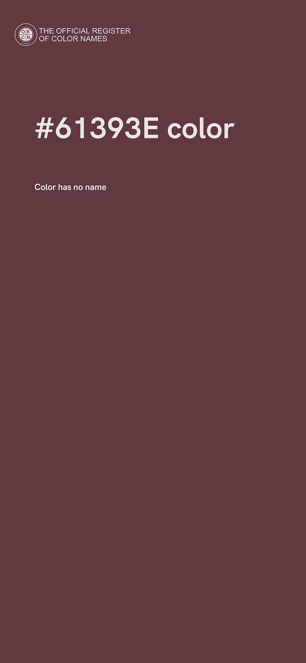 #61393E color image