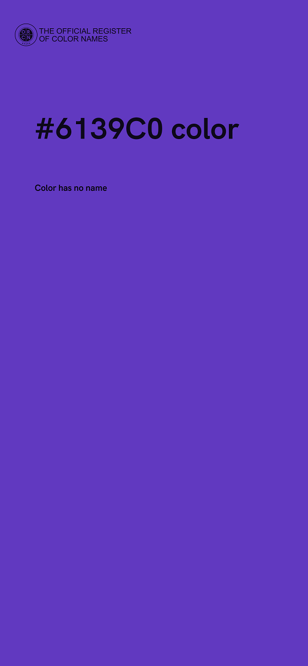 #6139C0 color image
