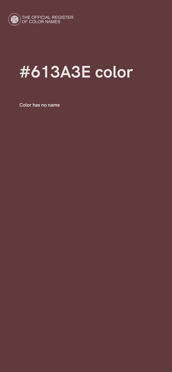 #613A3E color image