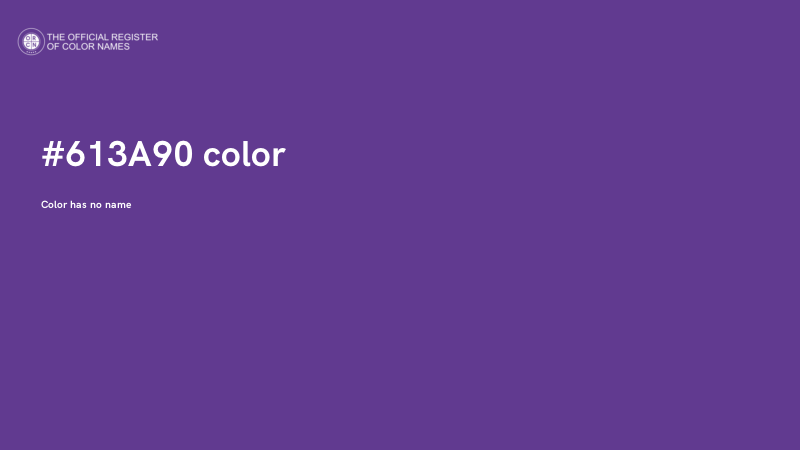 #613A90 color image