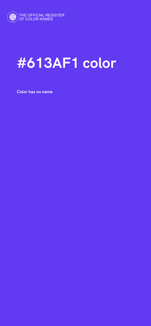 #613AF1 color image