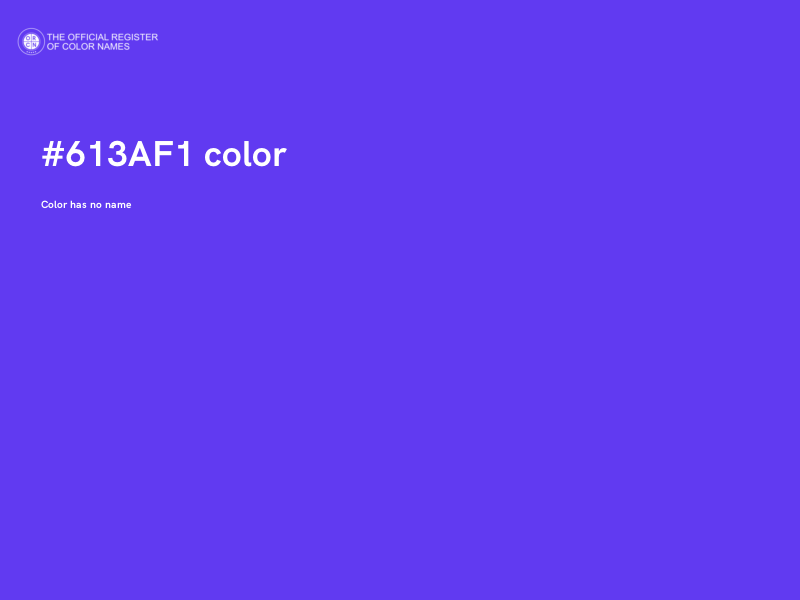 #613AF1 color image