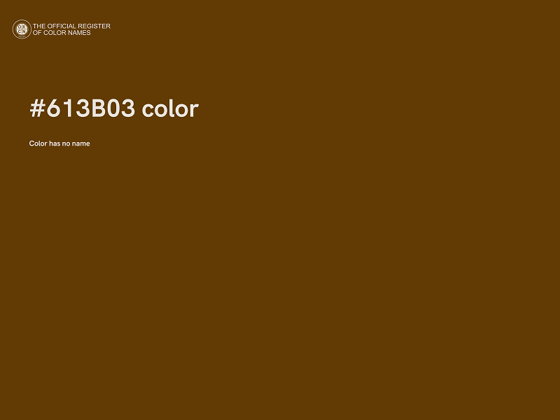 #613B03 color image