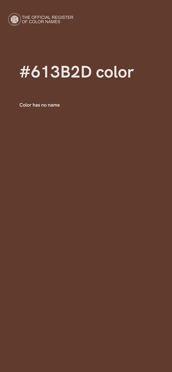 #613B2D color image