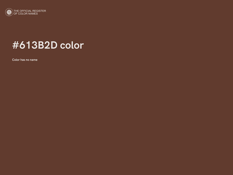 #613B2D color image