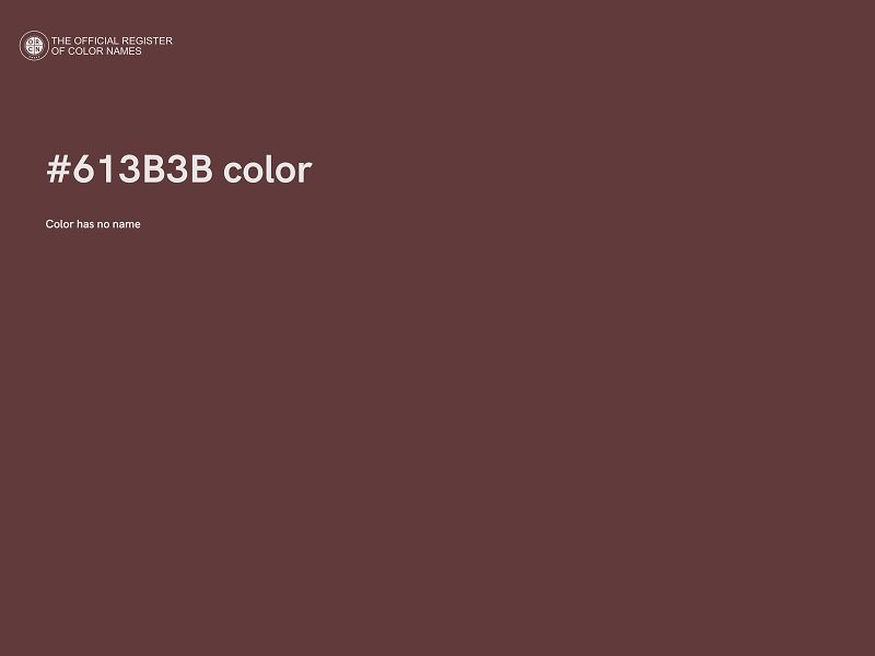 #613B3B color image