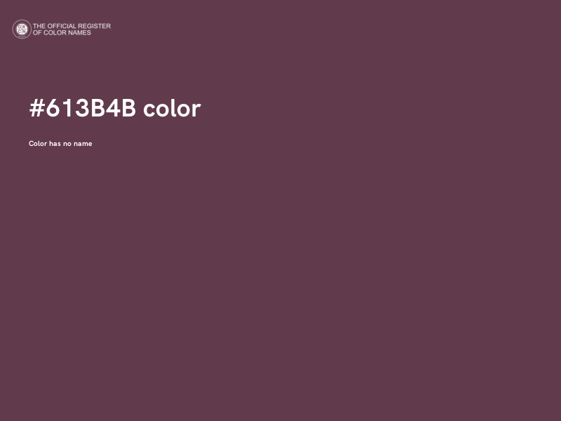 #613B4B color image