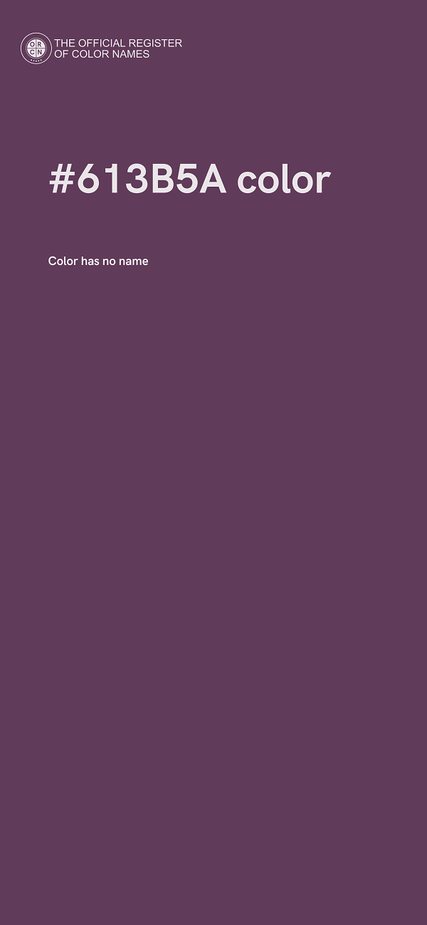 #613B5A color image