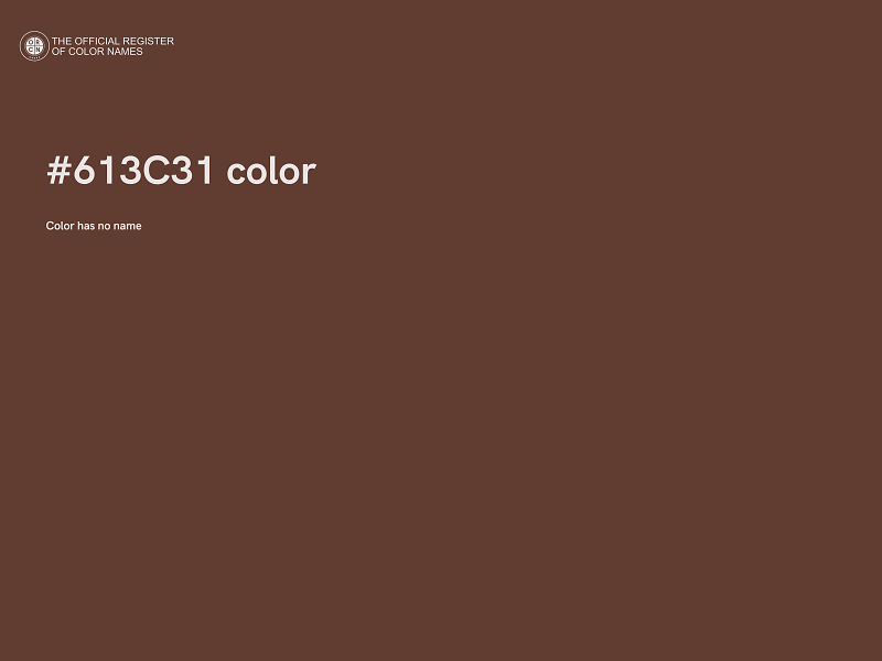 #613C31 color image
