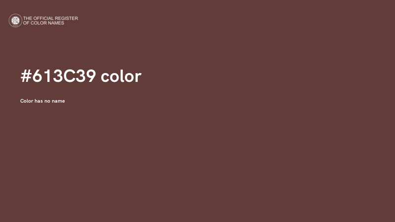 #613C39 color image