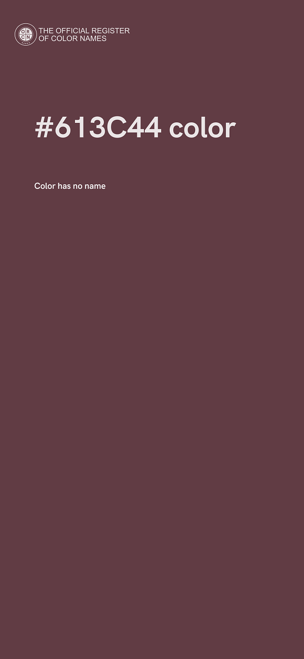 #613C44 color image