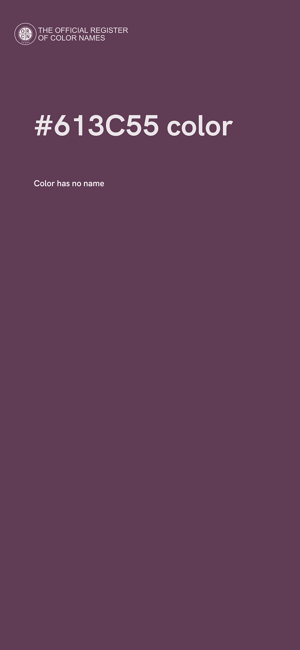 #613C55 color image