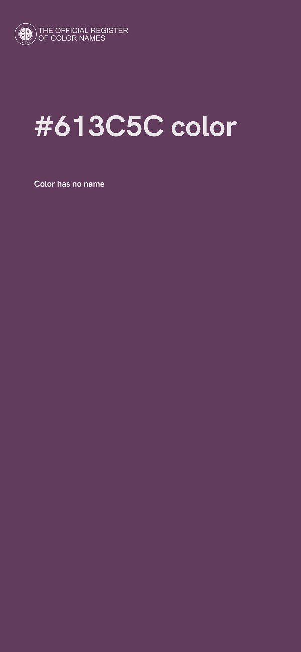 #613C5C color image