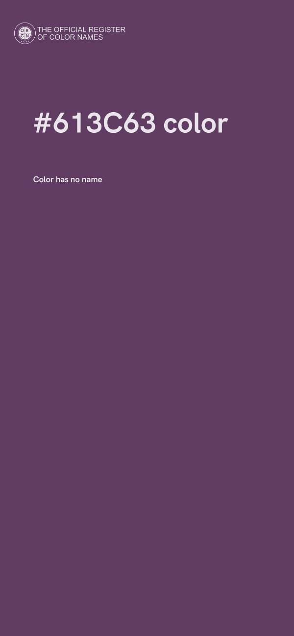 #613C63 color image