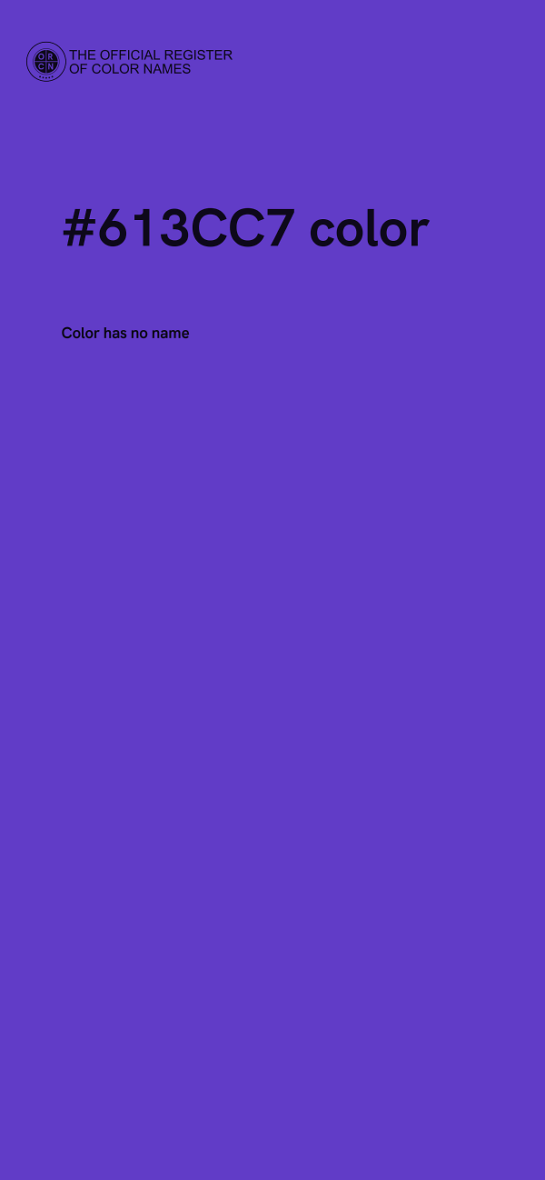 #613CC7 color image