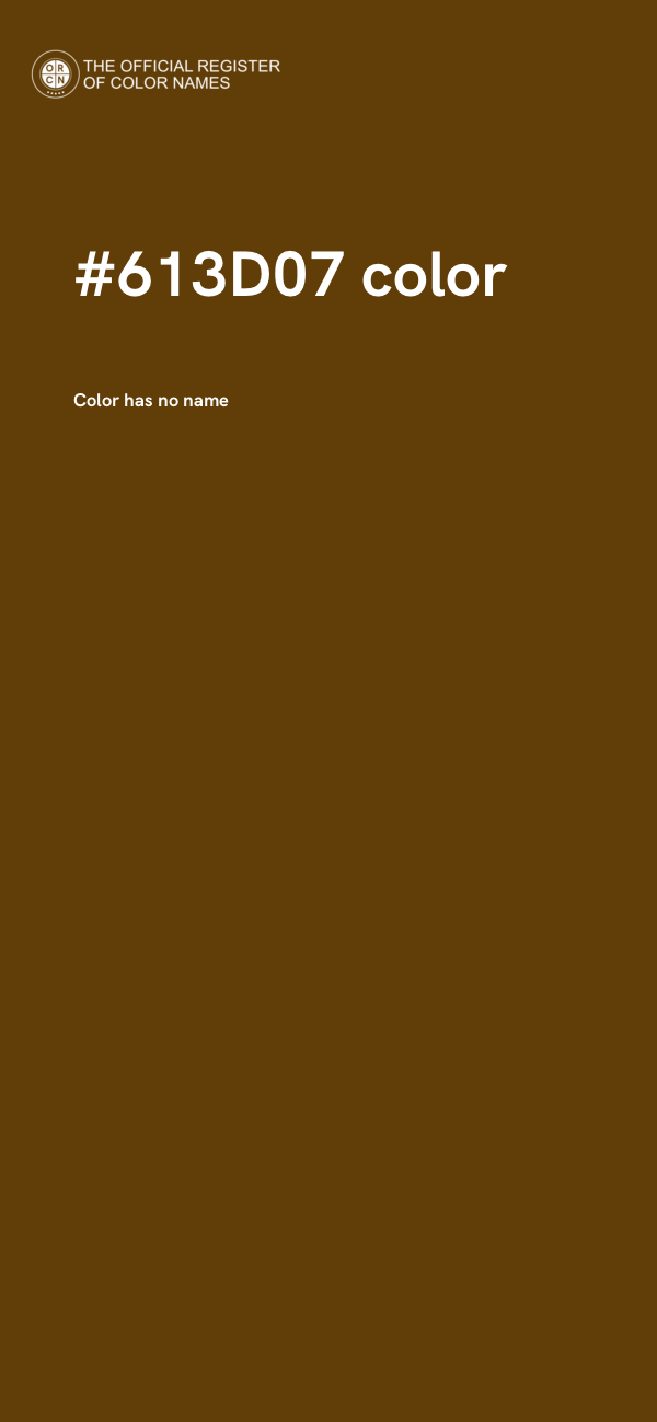 #613D07 color image