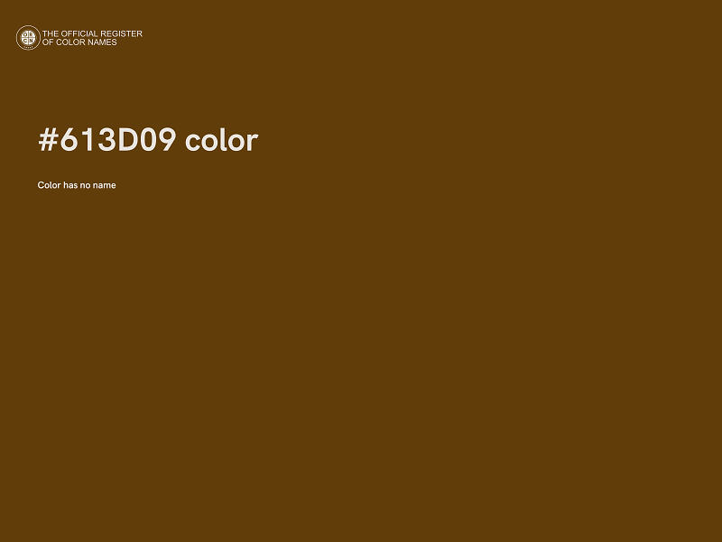 #613D09 color image